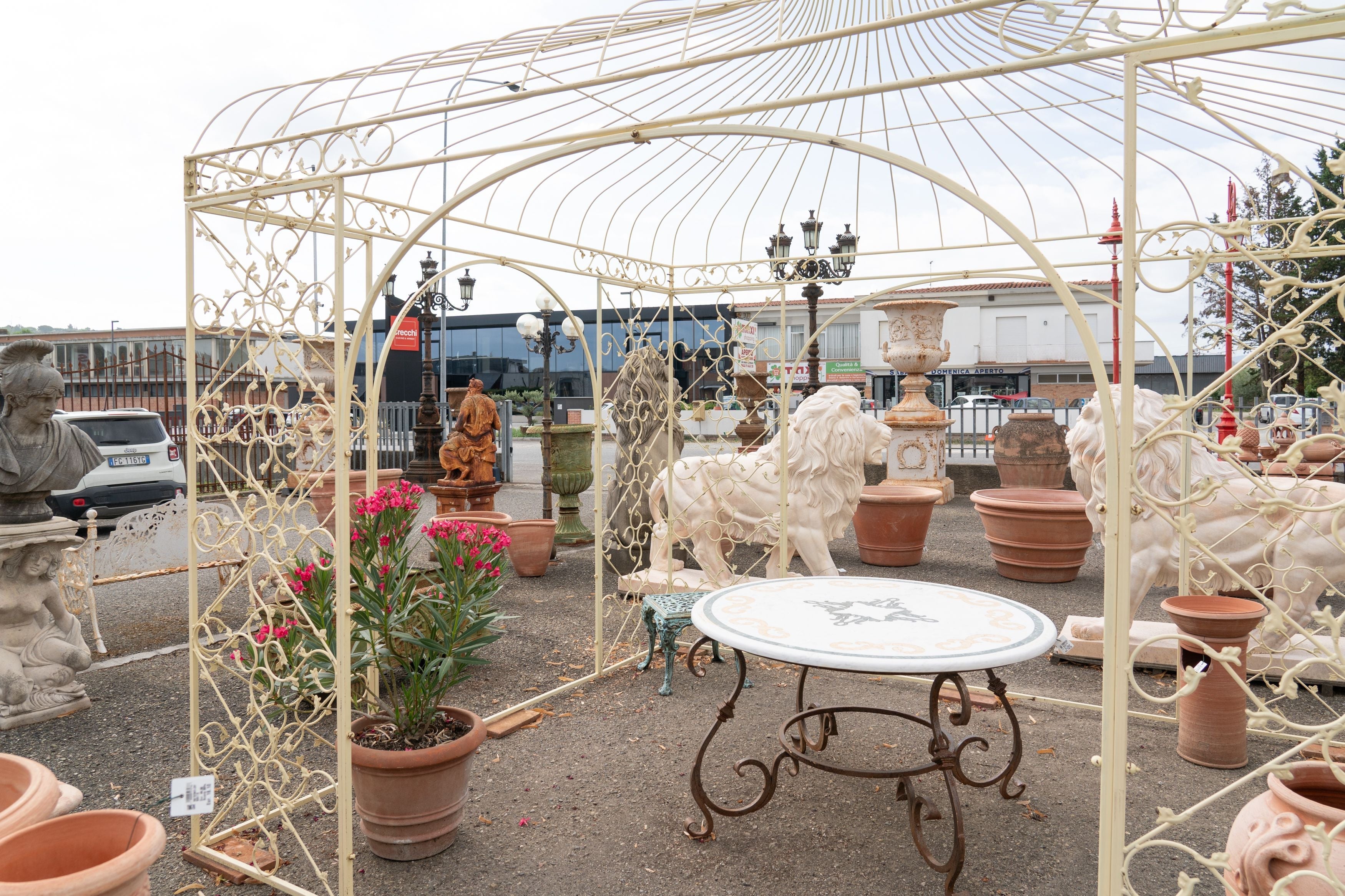 Biscottini Gazebo in ferro L400XPR400XH365 CM Molto solido stabile Offerta Speciale