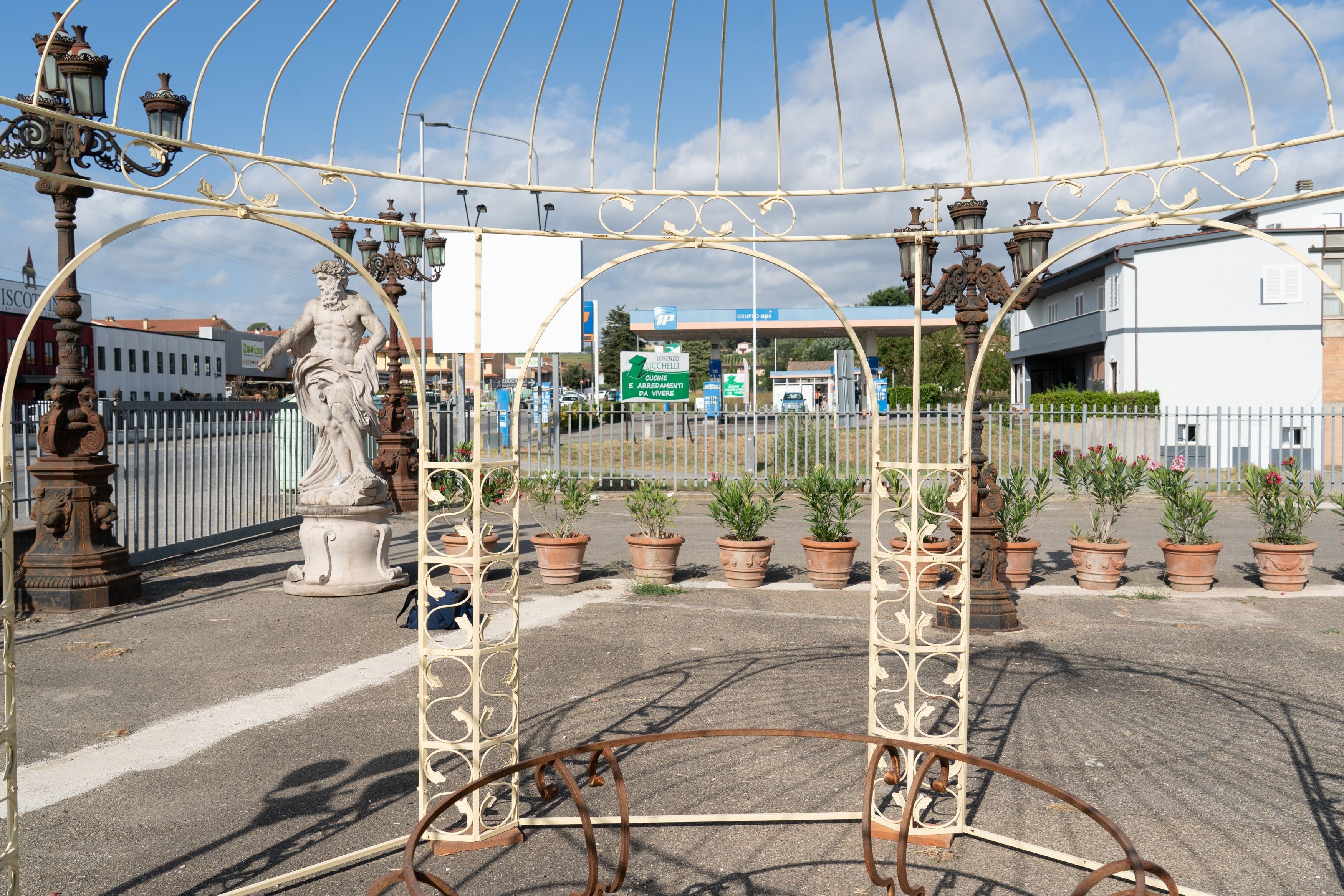 Biscottini Gazebo in ferro L400XPR400XH390 CM Molto solido stabile Offerta Speciale