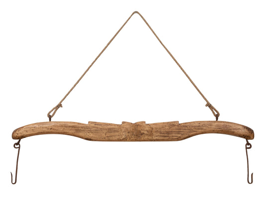 Biscottini Giogo in legno massello di tiglio finitura naturale .Made in Italy dimensioni