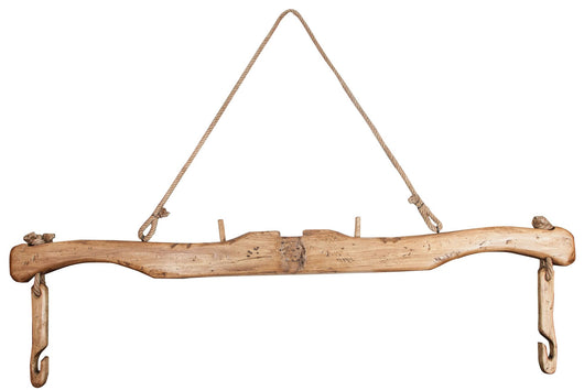 Biscottini Giogo in legno massello di tiglio finitura naturale Made in Italy dimensioni