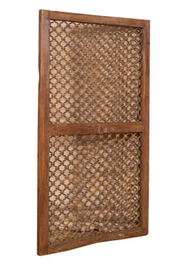 Biscottini Grata finestra finestrina porta in legno massello e in ferro antica e vecchia con telaio da interno o da esterno