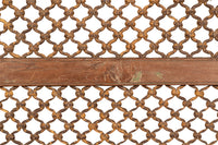 Biscottini Grata finestra finestrina porta in legno massello e in ferro antica e vecchia con telaio da interno o da esterno