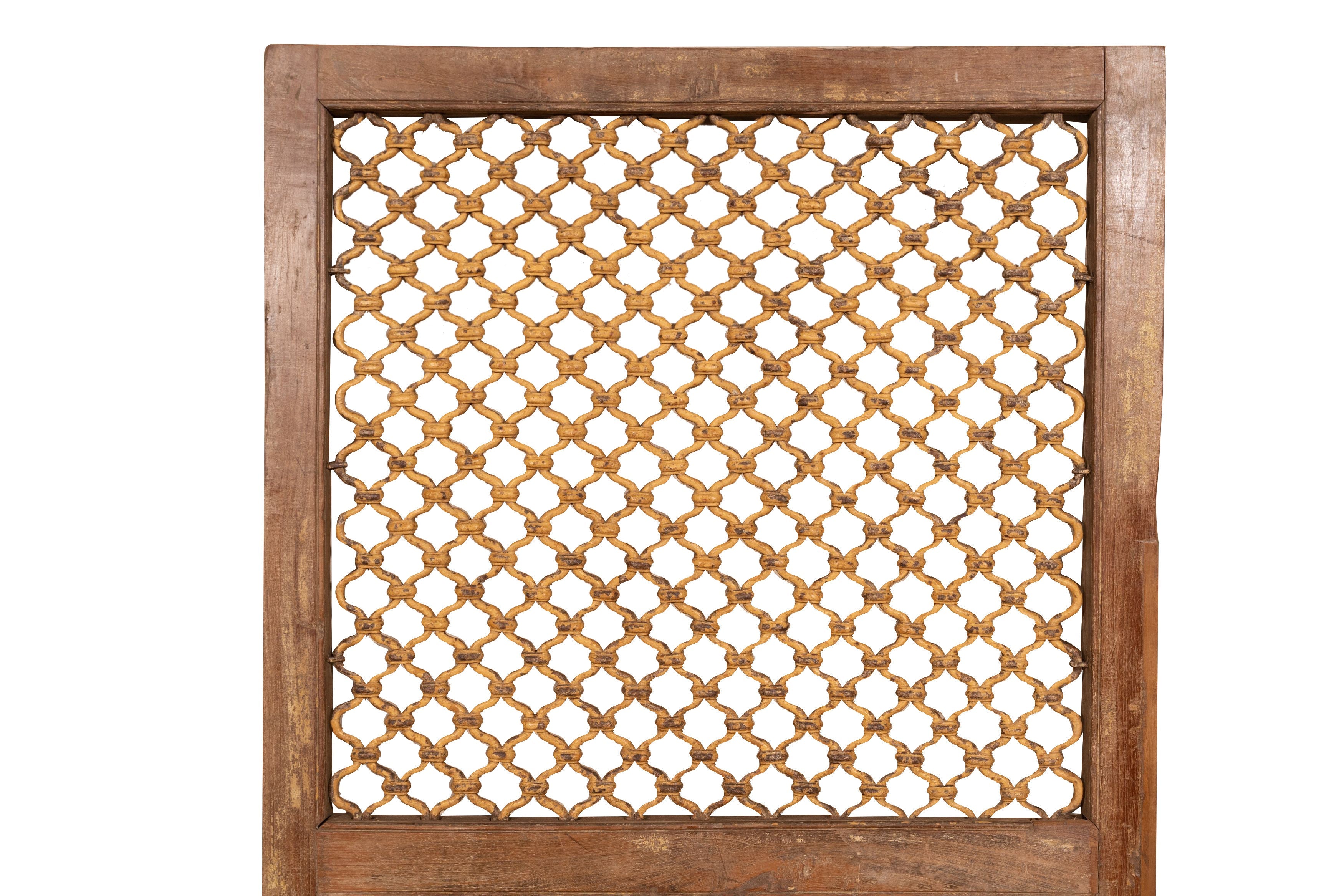 Biscottini Grata finestra finestrina porta in legno massello e in ferro antica e vecchia con telaio da interno o da esterno