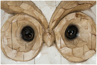 Biscottini Gufo in resina dipinta L53xPR21,5XH39 cm Statuetta raffigurante dimensioni