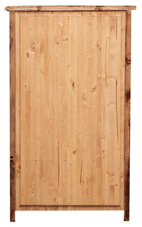 Biscottini Inginocchiatoio in legno massello di tiglio finitura naturale L60xPR47xH96 cm. Made in Italy