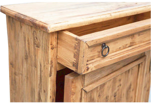 Biscottini Inginocchiatoio in legno massello di tiglio finitura naturale L60xPR47xH96 cm. Made in Italy