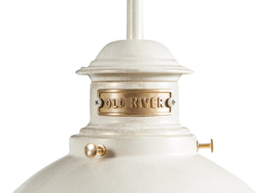 Biscottini Lampada applique a muro style Vecchia Marina in fusione di ottone patinato in bianco invecchiato L30XPR22XH37 cm Made in Italy