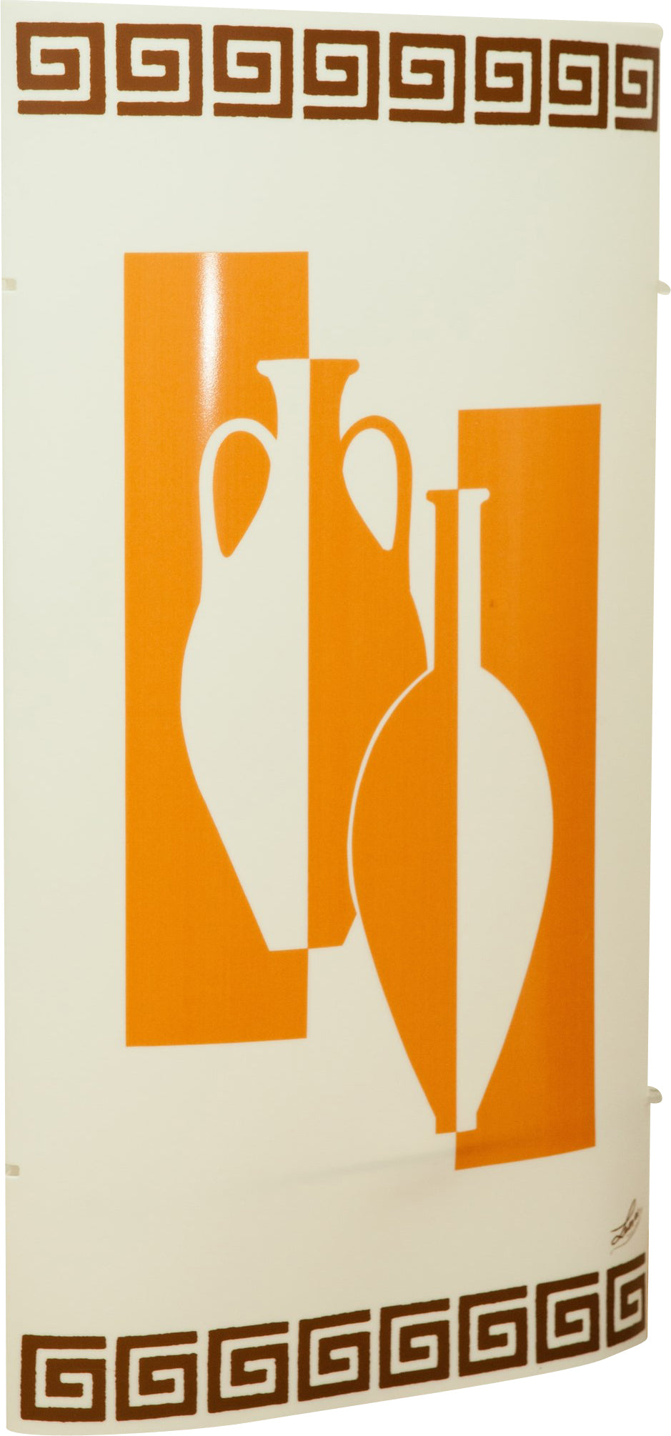 Biscottini Lampada in policarbonato decorato anfore media