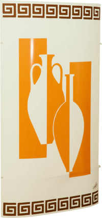 Biscottini Lampada in policarbonato decorato anfore media