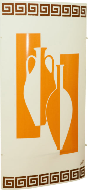 Biscottini Lampada in policarbonato decorato anfore media