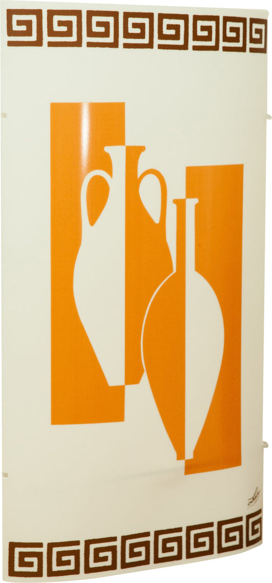 Biscottini Lampada in policarbonato decorato anfore media