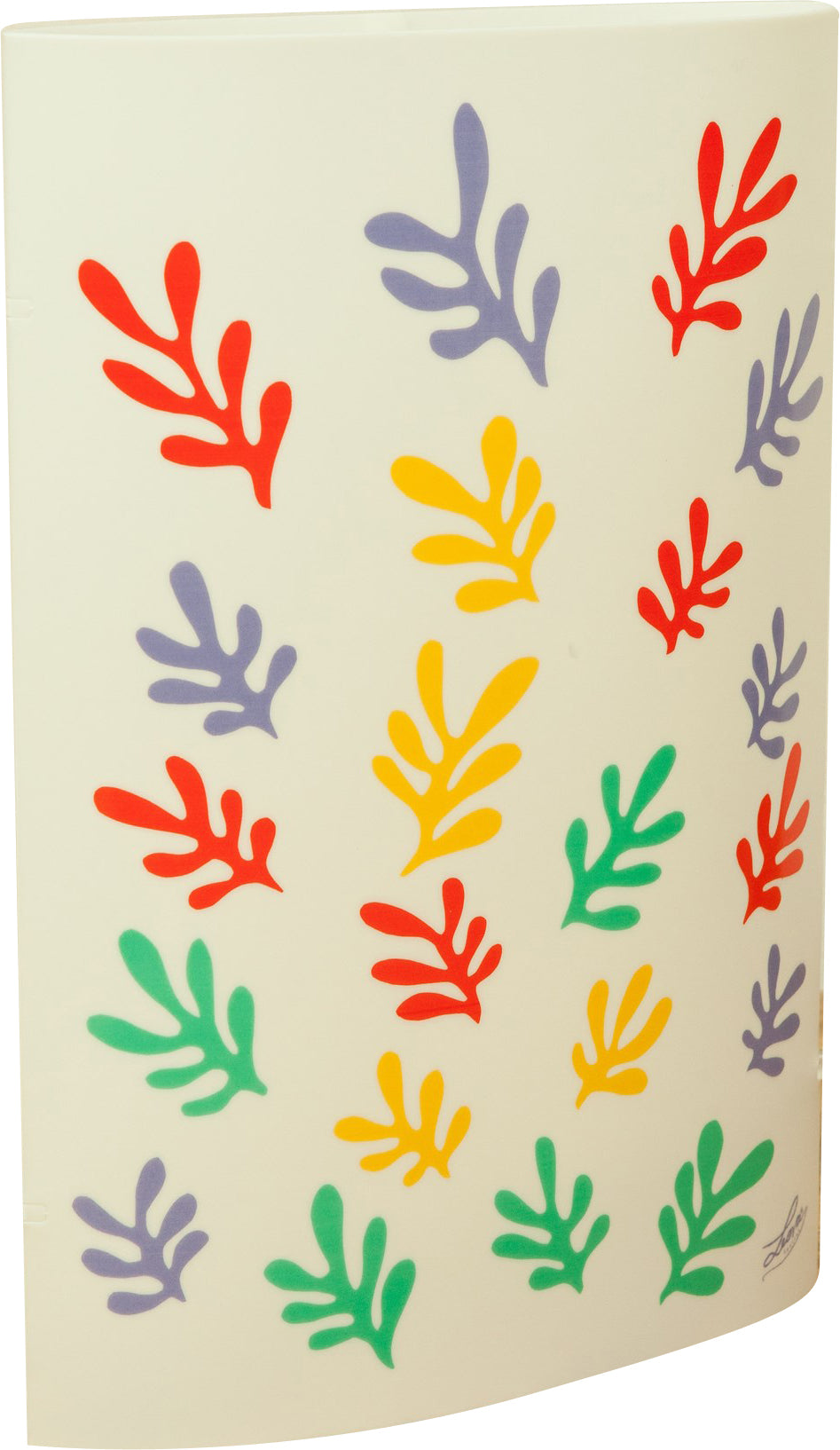 Biscottini Lampada in policarbonato decorato rami colorati