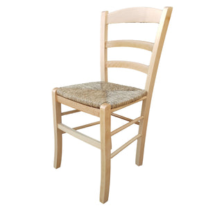 sedia paesana paglia naturale laccata