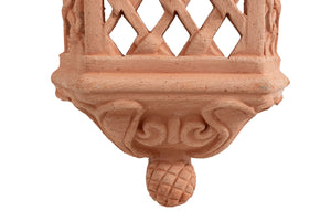 Biscottini Lanterna Lampada da parete da appendere in Terracotta 100% Made in Italy interamente Lavorata a Mano
