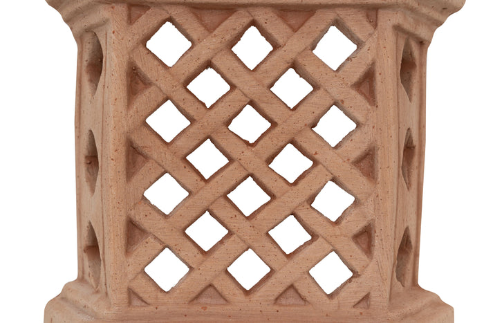 Biscottini Lanterna Lampada da parete da appendere in Terracotta 100% Made in Italy interamente Lavorata a Mano