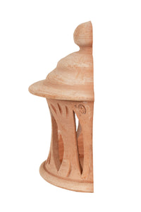 Biscottini Lanterna Lampada da parete da appendere in Terracotta 100% Made in Italy Lavorata a Mano