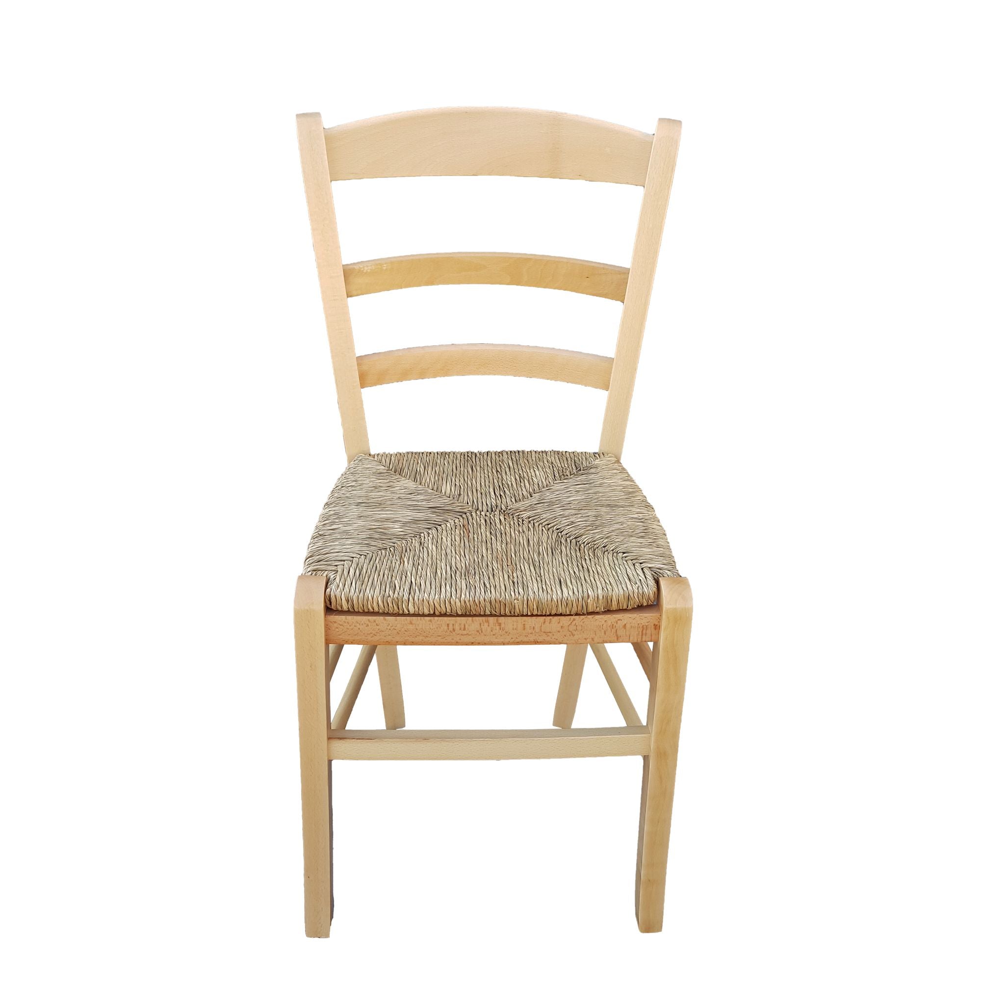 sedia paesana paglia naturale laccata