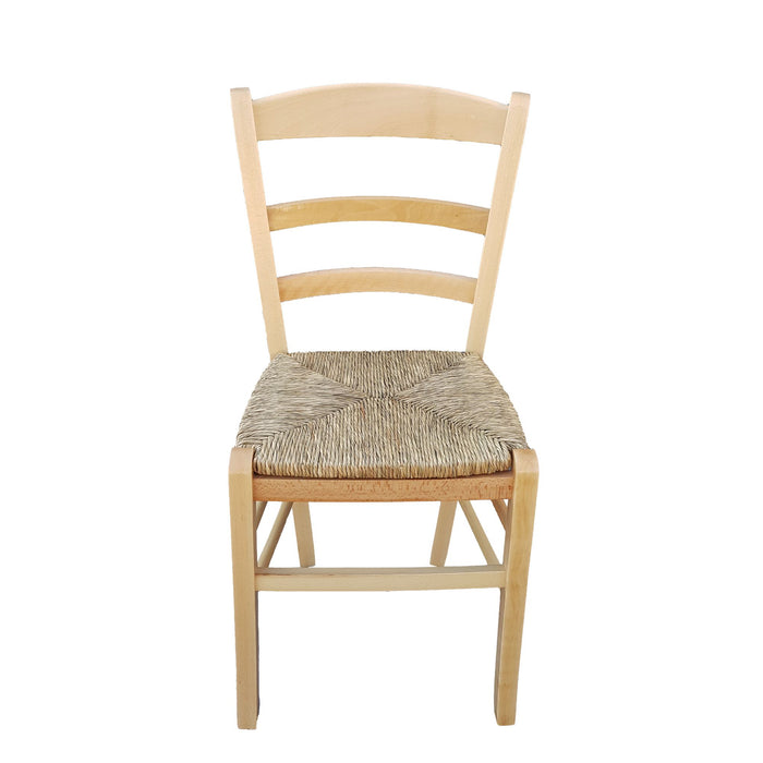 sedia paesana paglia naturale laccata