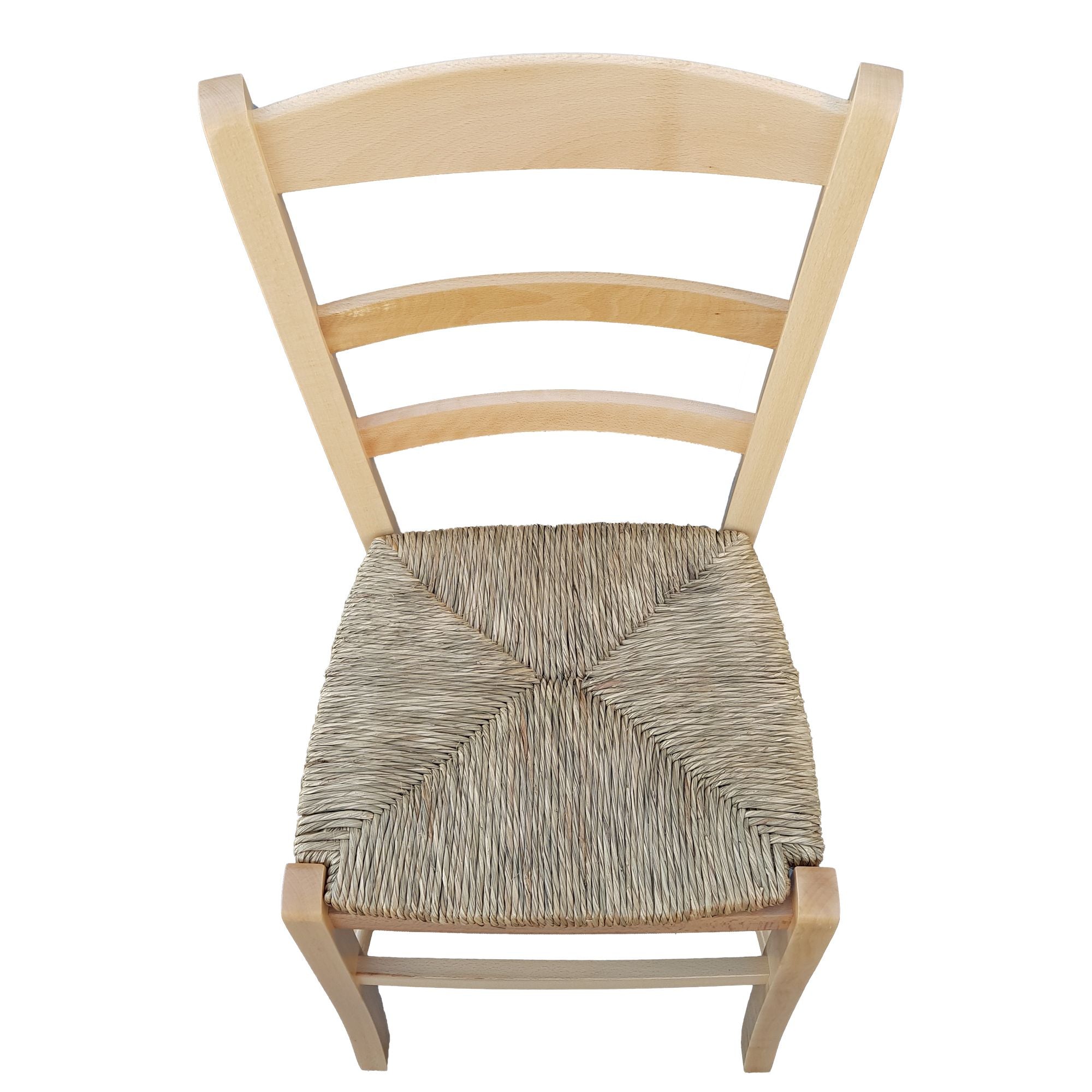 sedia paesana paglia naturale laccata