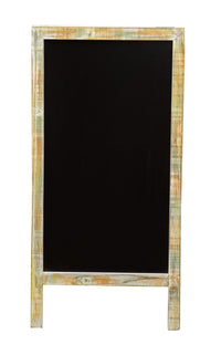 Biscottini LAVAGNA DA TERRA BIFACCIALE CON CORNICE IN LEGNO L50XPR4,5XH100 CM legno.