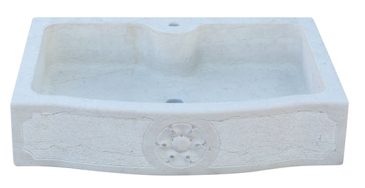 Biscottini Lavandino in marmo bianco di Verona Made in Italy Fontana Acquasantiera