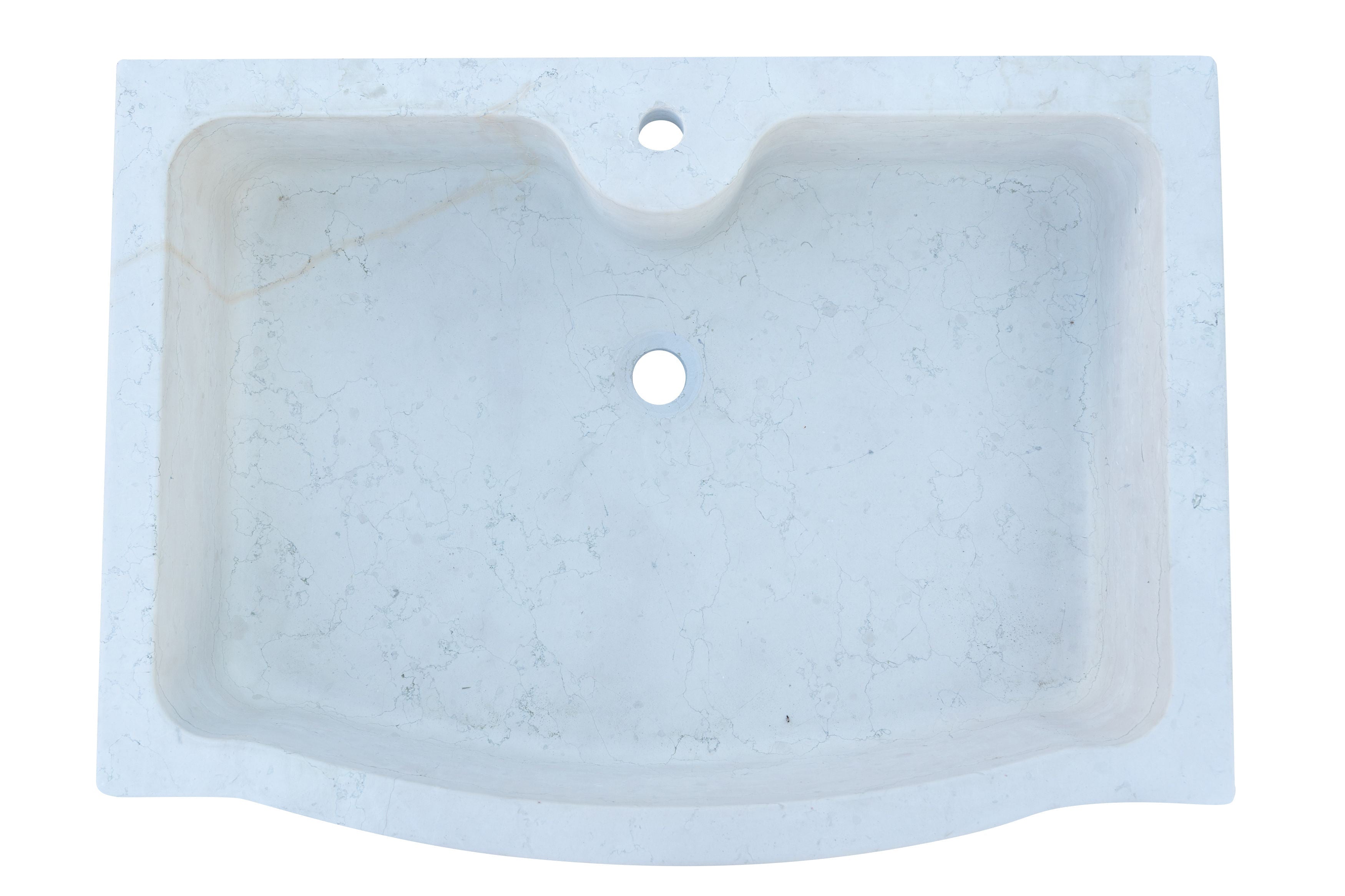 Biscottini Lavandino in marmo bianco di Verona Made in Italy Fontana Acquasantiera