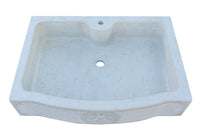 Biscottini Lavandino in marmo bianco di Verona Made in Italy Fontana Acquasantiera