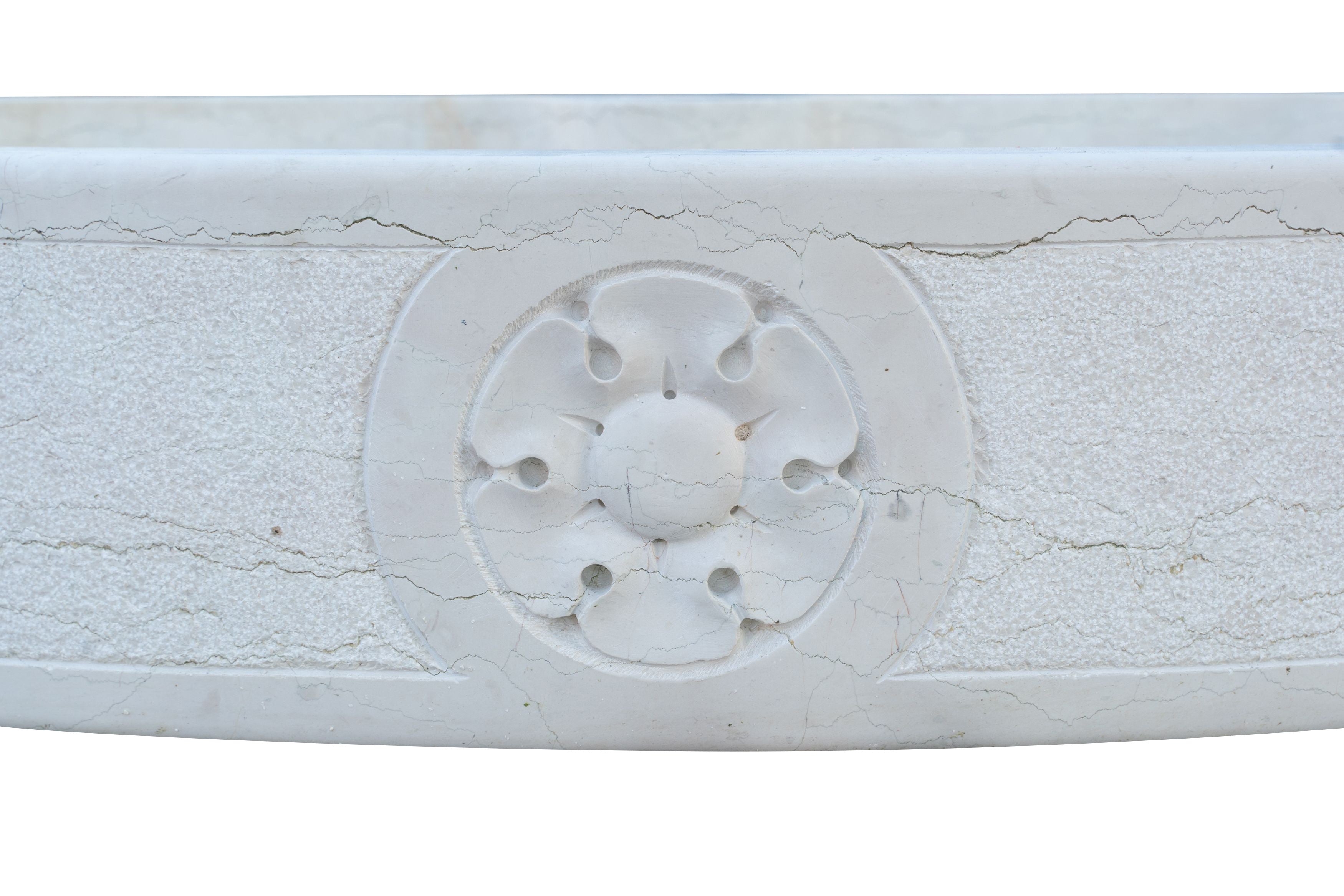 Biscottini Lavandino in marmo bianco di Verona Made in Italy Fontana Acquasantiera