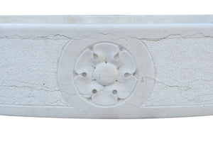 Biscottini Lavandino in marmo bianco di Verona Made in Italy Fontana Acquasantiera