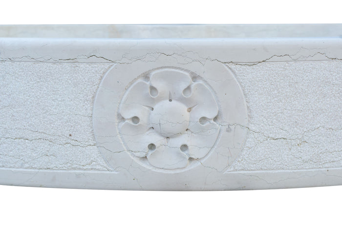 Biscottini Lavandino in marmo bianco di Verona Made in Italy Fontana Acquasantiera