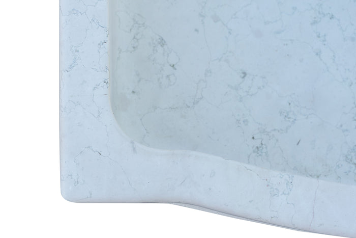 Biscottini Lavandino in marmo bianco di Verona Made in Italy Fontana Acquasantiera