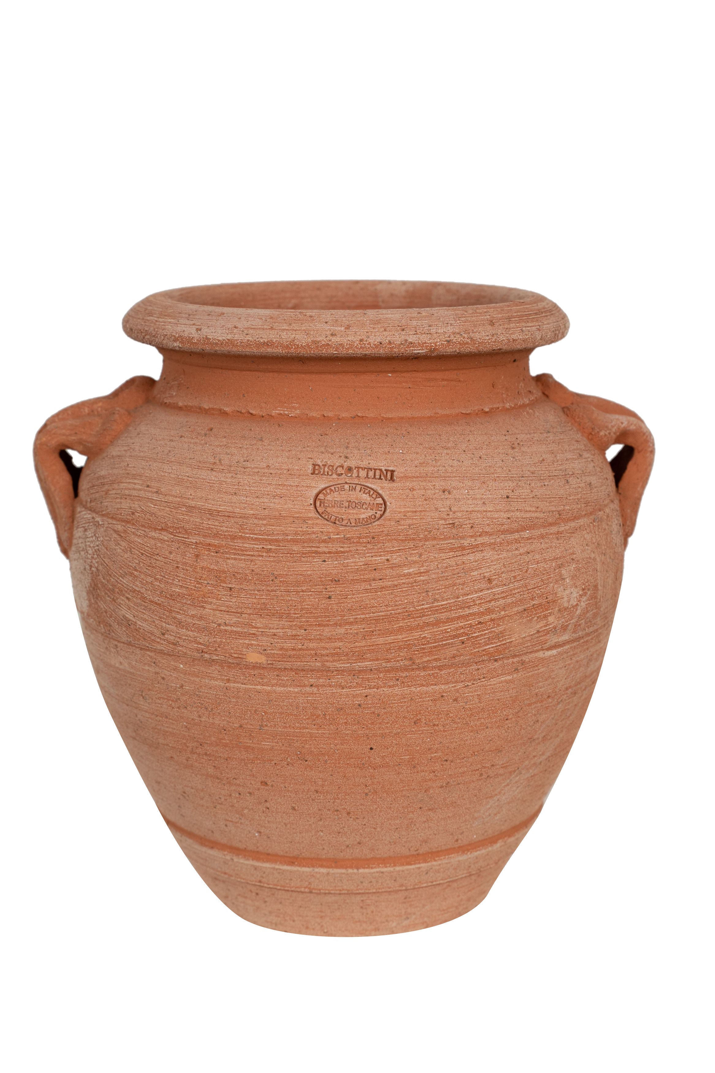 Biscottini Orcio in Terracotta 100% Made in Italy interamente Lavorata a Mano Vaso conca