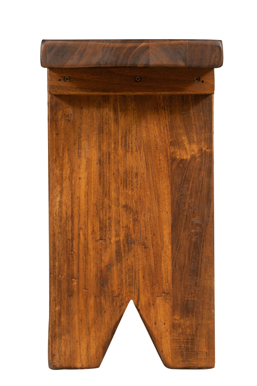 Biscottini PANCA IN LEGNO MASSELLO DI TIGLIO FINITURA NOCE MADE IN ITALY realizzata