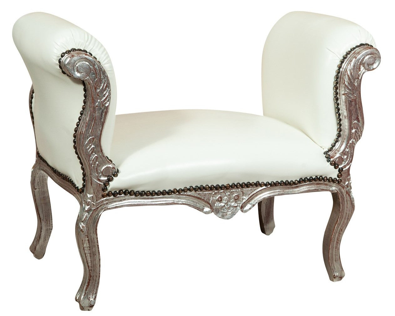 Biscottini Panchetta stile francese Luigi XVI in legno massello di faggio XVI, faggio,