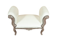 Biscottini Panchetta stile francese Luigi XVI in legno massello di faggio XVI, faggio,