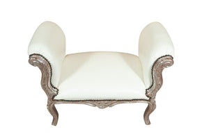 Biscottini Panchetta stile francese Luigi XVI in legno massello di faggio XVI, faggio,