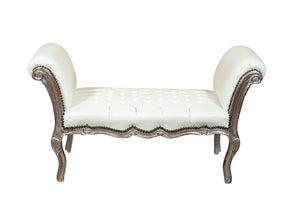 Biscottini Panchetta stile francese Luigi XVI in legno massello di faggio XVI, faggio,