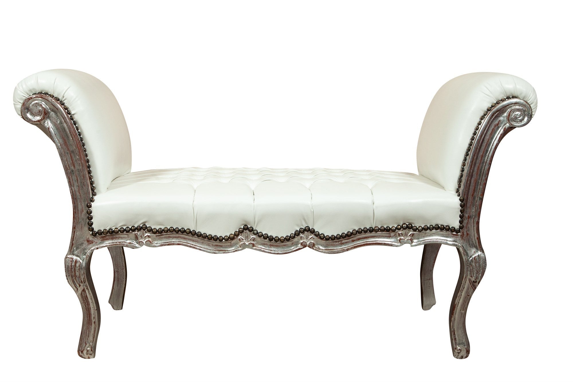 Biscottini Panchetta stile francese Luigi XVI in legno massello di faggio XVI, faggio,