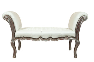 Biscottini Panchetta stile francese Luigi XVI in legno massello di faggio XVI, faggio,