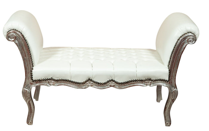 Biscottini Panchetta stile francese Luigi XVI in legno massello di faggio XVI, faggio,