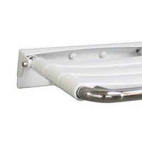 Seggiolino per doccia ribaltabile inox lucido seduta con doghe