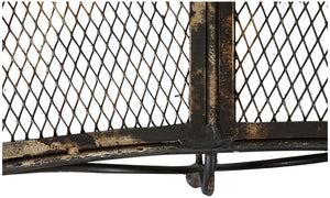 Biscottini Panchina in ferro battuto L176xPR58xH102 cm Robusta stabile panca Offerta