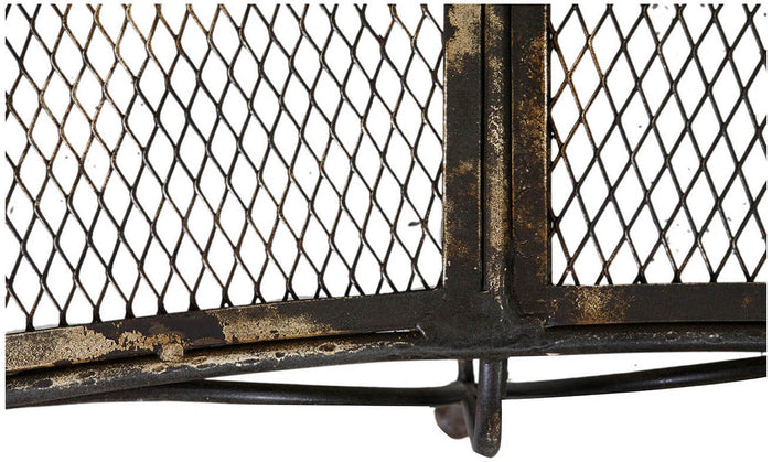 Biscottini Panchina in ferro battuto L176xPR58xH102 cm Robusta stabile panca Offerta