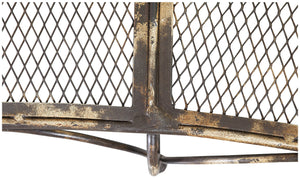 Biscottini Panchina in ferro battuto L176xPR58xH102 cm Robusta stabile panca Offerta