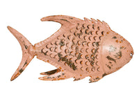 Biscottini Pesce porta candela in ferro dipinto a mano Originale lanterna forma Offerta