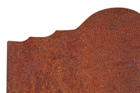 Biscottini Piastra da camino in fusione di ghisa L102xPR2,5xH75 cm ruggine al naturale