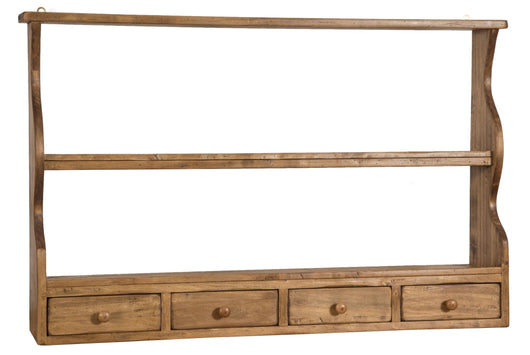 Biscottini PIATTAIA COUNTRY IN LEGNO MASSELLO DI TIGLIO FINITURA NATURALE L107XPR18XH68 CM MADE IN ITALY