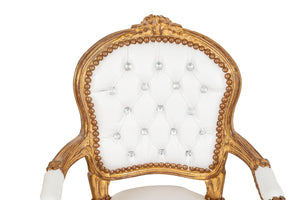 Biscottini POLTRONA DA BAMBINO STILE FRANCESE LUIGI XVI IN LEGNO MASSELLO DI FAGGIO Sedia