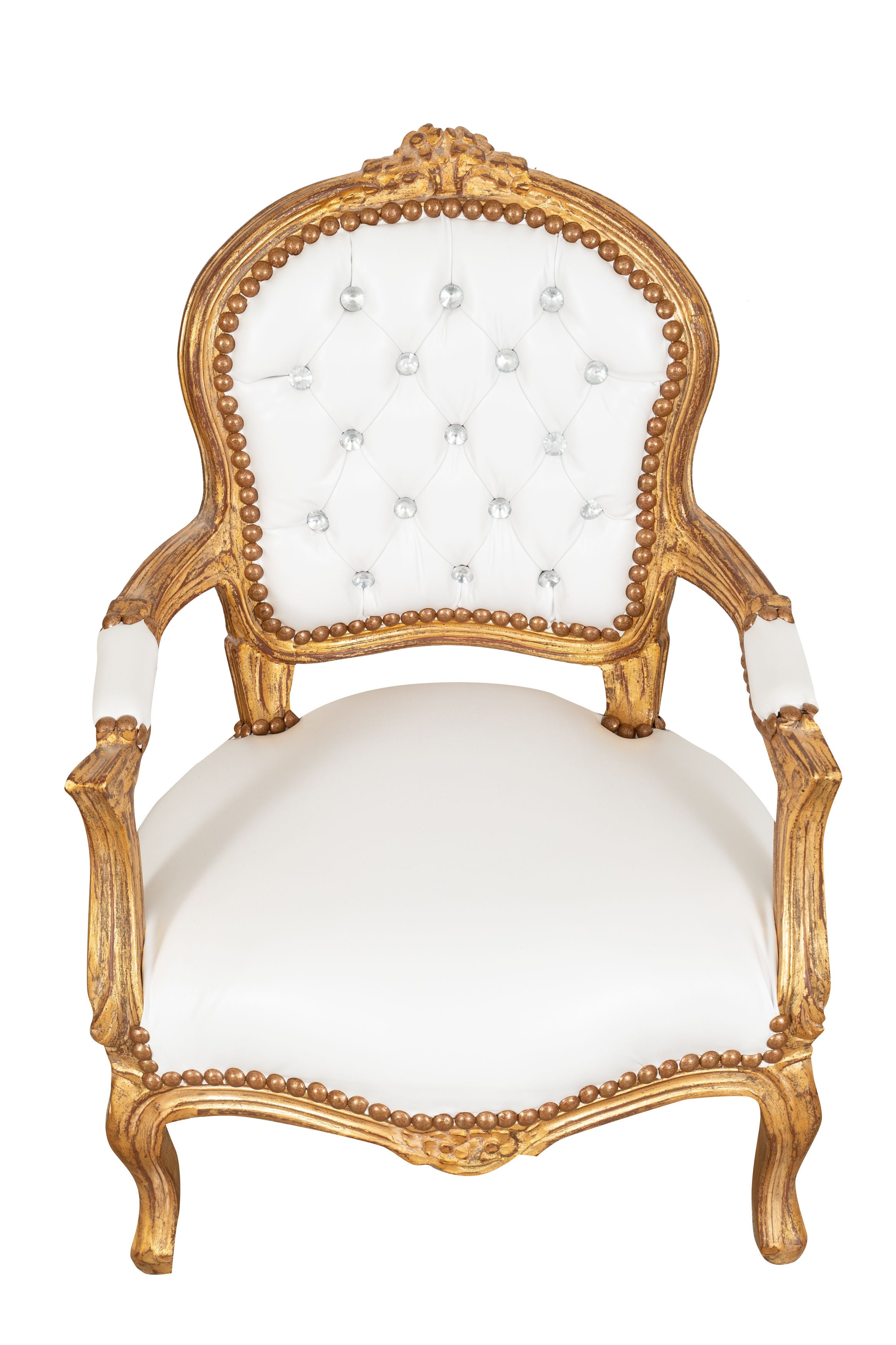 Biscottini POLTRONA DA BAMBINO STILE FRANCESE LUIGI XVI IN LEGNO MASSELLO DI FAGGIO Sedia