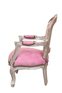 Biscottini POLTRONA DA BAMBINO STILE FRANCESE LUIGI XVI IN LEGNO MASSELLO DI FAGGIO Sedia